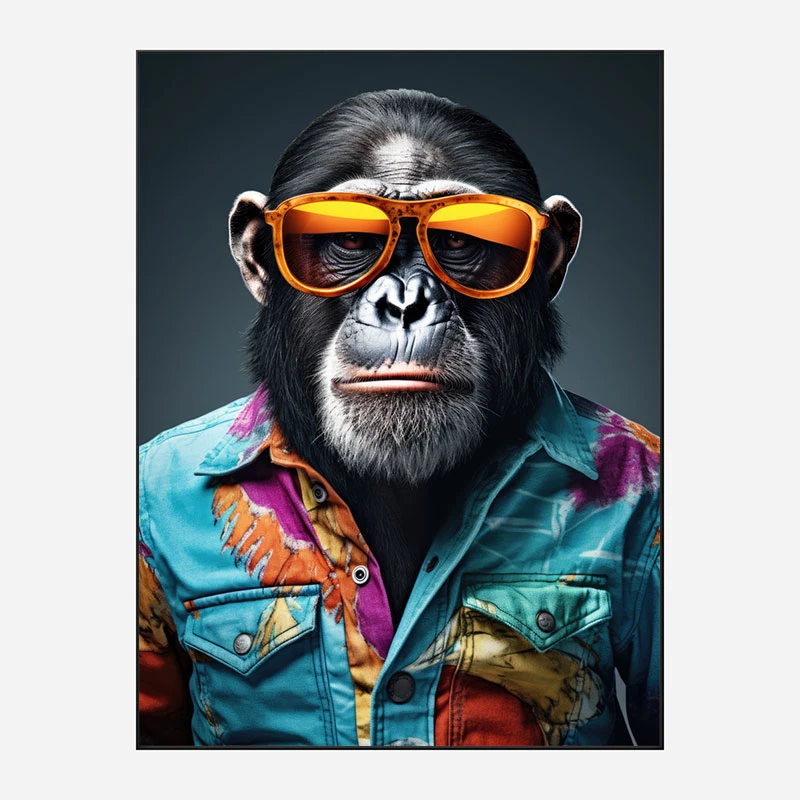 Hawaiian Chimp 1 Art Print
