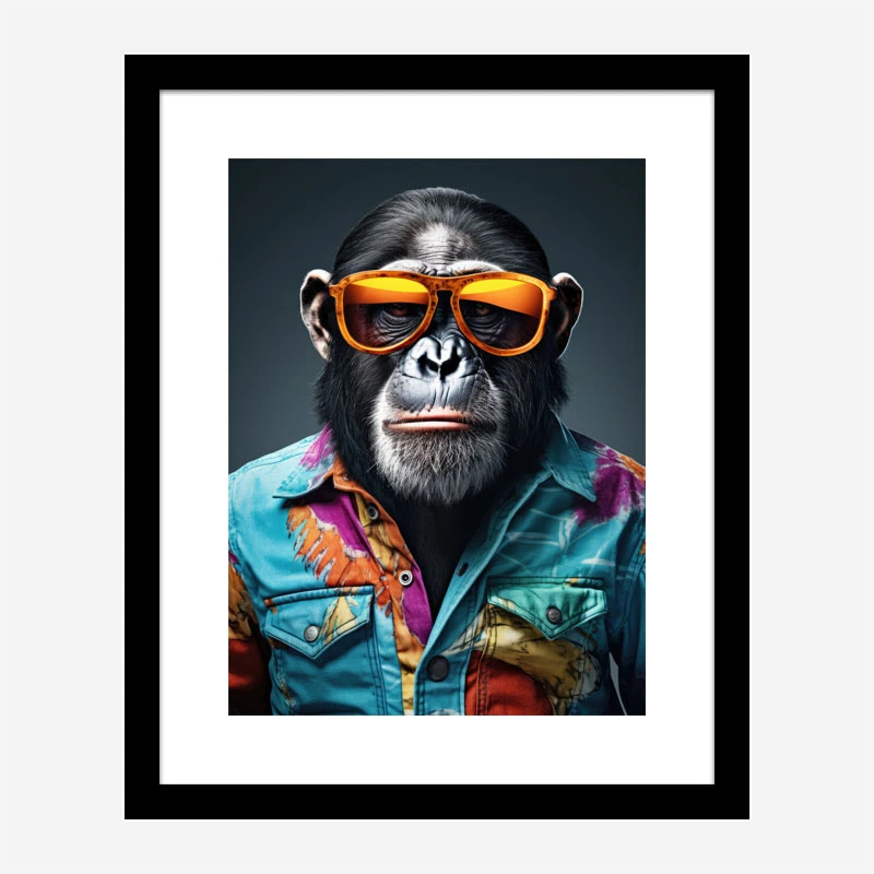 Hawaiian Chimp 1 Art Print