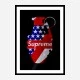 Supreme Strips Grenade Wall Art