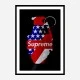 Supreme Strips Grenade Wall Art