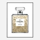 Champagne Gold in Chanel Perfume Art Print