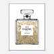 Champagne Gold in Chanel Perfume Art Print