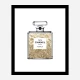 Champagne Gold in Chanel Perfume Art Print
