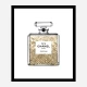 Champagne Gold in Chanel Perfume Art Print