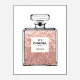Luscious Rose Gold in Chanel Perfume Art Print