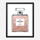 Luscious Rose Gold in Chanel Perfume Art Print