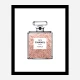 Luscious Rose Gold in Chanel Perfume Art Print