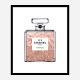 Luscious Rose Gold in Chanel Perfume Art Print