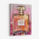Chanel No 5 Pink & Gold Abstract Perfume Bottle