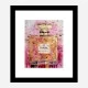 Chanel No 5 Pink & Gold Abstract 2 Perfume Bottle