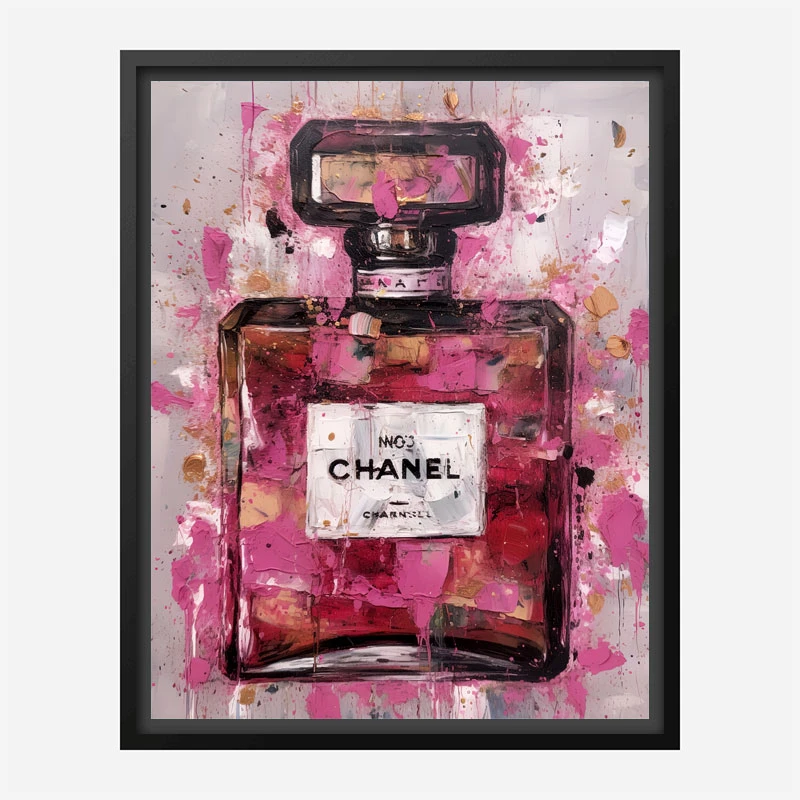 Chanel No 5 Pink Abstract