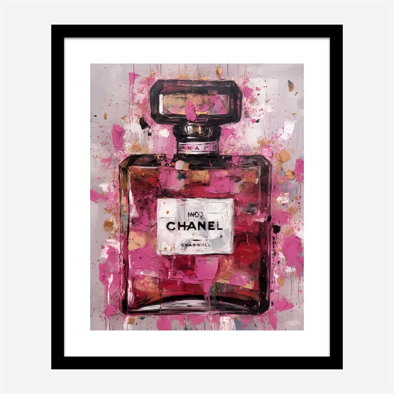 Chanel No 5 Pink Abstract