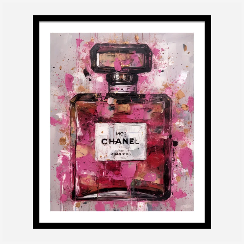Chanel No 5 Pink Abstract