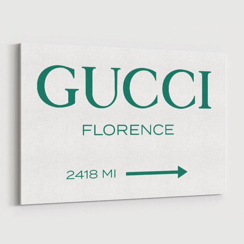 Gucci Green Sign Wall Art