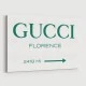 Gucci Green Sign Wall Art