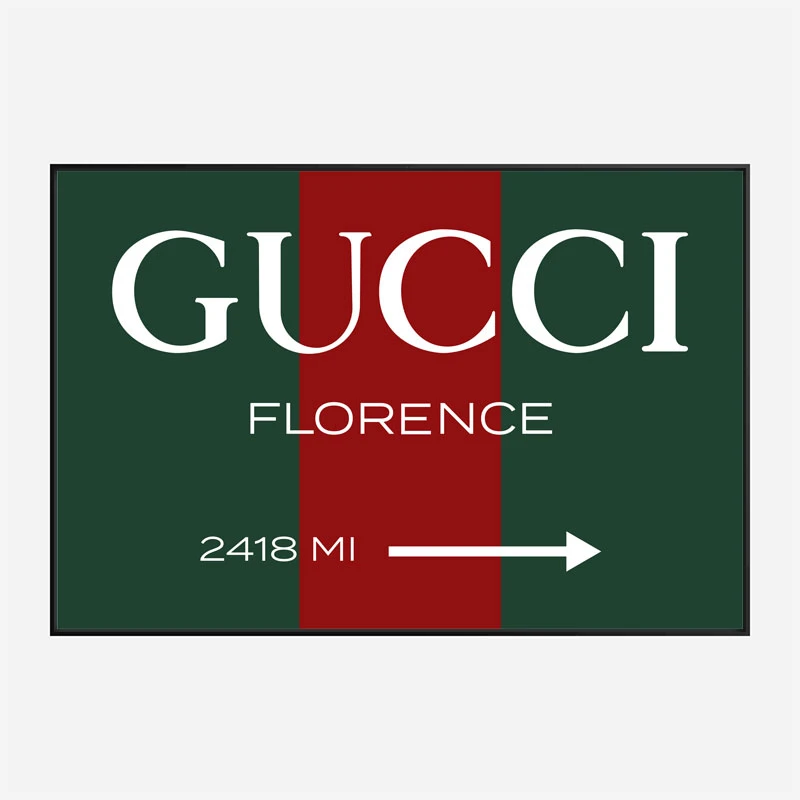 Gucci Color Sign Wall Art