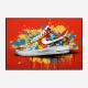Air Force 1 Sneakers Graffiti Style Wall Art