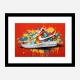Air Force 1 Sneakers Graffiti Style Wall Art