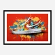 Air Force 1 Sneakers Graffiti Style Wall Art