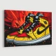 Air Jordon Sneakers Graffiti Style 6 Wall Art