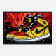 Air Jordon Sneakers Graffiti Style 6 Wall Art