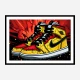 Air Jordon Sneakers Graffiti Style 6 Wall Art