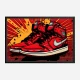 Air Jordon Sneakers Graffiti Style 7 Wall Art