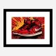 Air Jordon Sneakers Graffiti Style 7 Wall Art