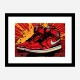 Air Jordon Sneakers Graffiti Style 7 Wall Art