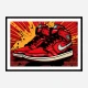 Air Jordon Sneakers Graffiti Style 7 Wall Art