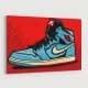 Air Jordon Sneakers Graffiti Style 8 Wall Art