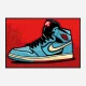 Air Jordon Sneakers Graffiti Style 8 Wall Art