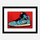 Air Jordon Sneakers Graffiti Style 8 Wall Art