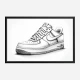 Air Force 1 Sneakers Graffiti Style 3 Wall Art