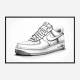 Air Force 1 Sneakers Graffiti Style 3 Wall Art
