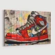 Air Jordon Sneakers Graffiti Style 9 Wall Art