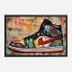 Air Jordon Sneakers Graffiti Style 10 Wall Art