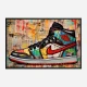 Air Jordon Sneakers Graffiti Style 10 Wall Art