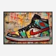 Air Jordon Sneakers Graffiti Style 10 Wall Art