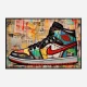 Air Jordon Sneakers Graffiti Style 10 Wall Art