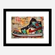 Air Jordon Sneakers Graffiti Style 10 Wall Art