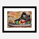 Air Jordon Sneakers Graffiti Style 10 Wall Art