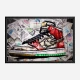 Air Jordon Sneakers Graffiti Style 11 Wall Art