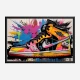 Air Jordon Sneakers Graffiti Style 12 Wall Art