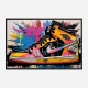 Air Jordon Sneakers Graffiti Style 12 Wall Art