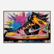 Air Jordon Sneakers Graffiti Style 12 Wall Art