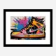 Air Jordon Sneakers Graffiti Style 12 Wall Art