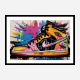 Air Jordon Sneakers Graffiti Style 12 Wall Art