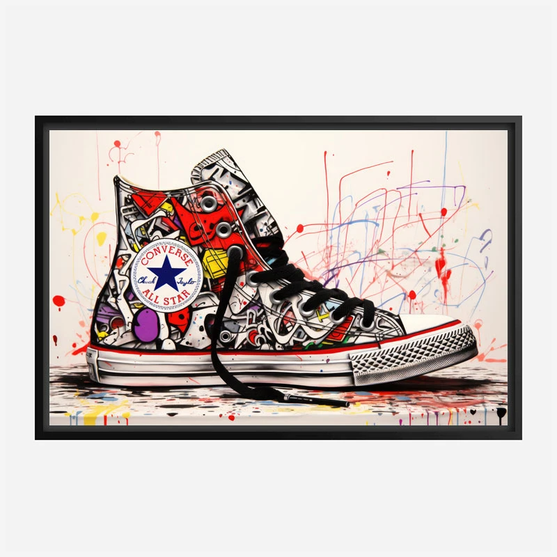 Converse Classics Sneakers Graffiti Style 1 Wall Art