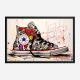 Converse Classics Sneakers Graffiti Style 1 Wall Art